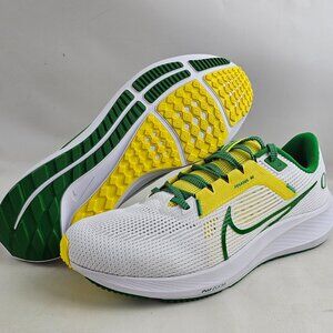 Nike Air Pegasus 40 DZ5979-100 Oregon Ducks Green Yellow Shoes Men's Size 10 NEW